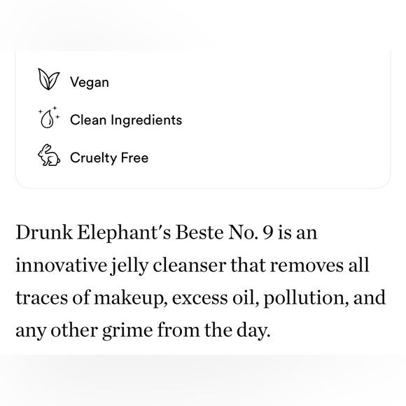 $13β€οΈβπ₯ Drunk Elephant π Beste No. 9 Jelly Cleanser π§Ό Purify Deep - Picture 7 of 10